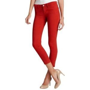 J Brand Skinny leg blood orange slim to ankle Jeans women size 26 Stretch cotton